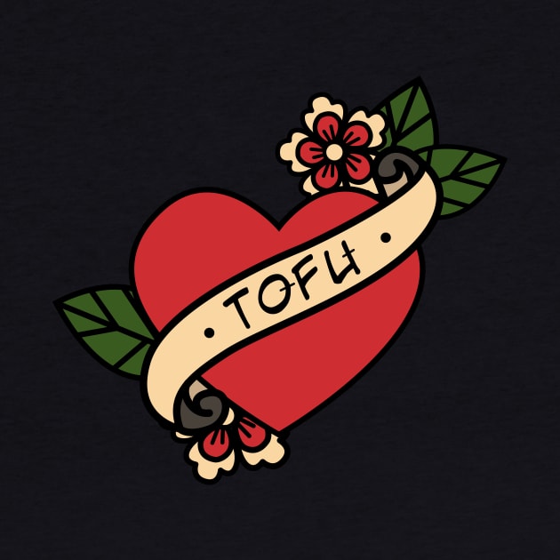 Old School Love Tofu Tattoo by BubblegumGoat